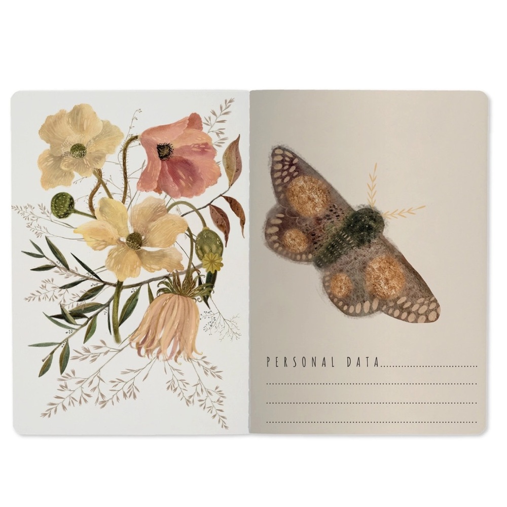 Set of 2 Gorgeous Gold Foil Detailed Soft Touch Notebook Journals - lovely gift! - Picture 7 of 11